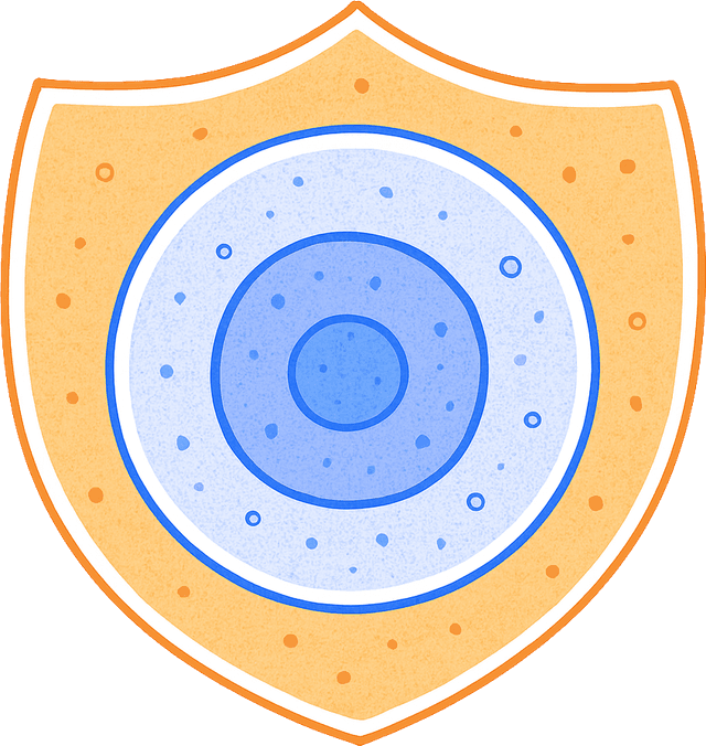 Membraned Orange Circles Graphic